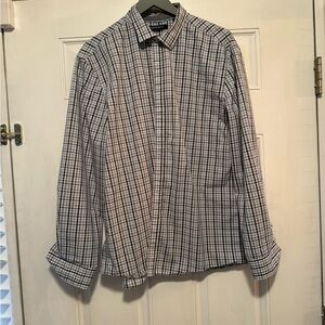 Axist Men's Checkered Shirt - Black and White